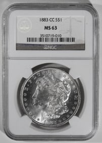 1883-CC Morgan Dollar, NGC MS-63