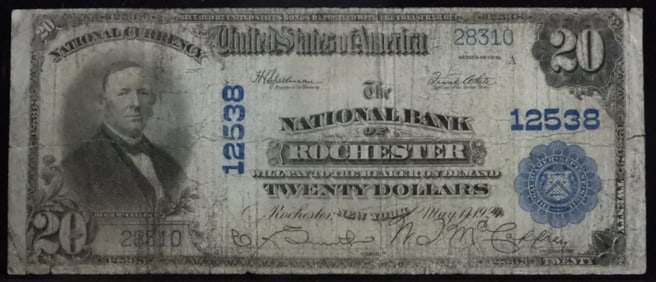 Series 1902 $20 Nat'l Currency