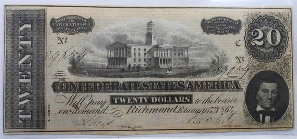 1864 CSA $20 Currency - X Series