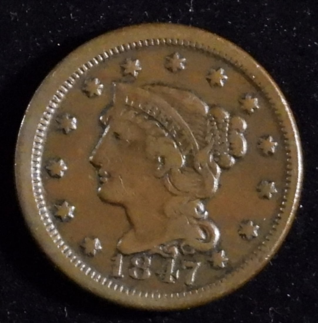 1847 Large Cent (1 of 2)