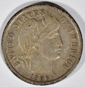 1906 Barber Dime
