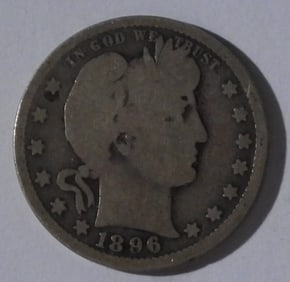 1896-O Barber Quarter