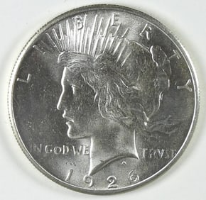 1926 Peace Dollar