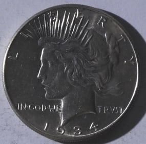 1934 Peace Dollar