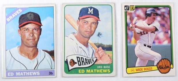(3) TOPPS Baseball Cards