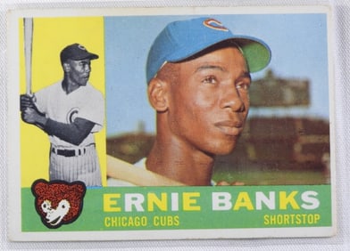 TOPPS Number 10 Ernie Banks