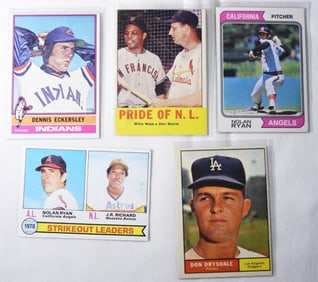 (5) TOPPS Baseball Cards