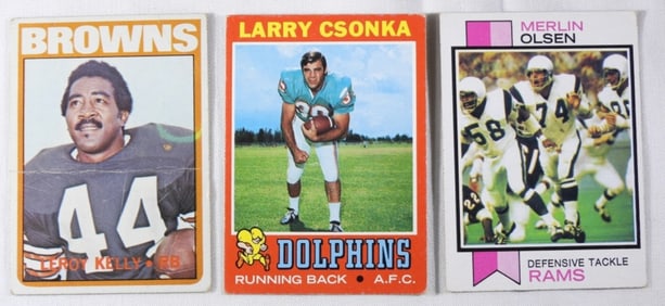 (3) Football Cards