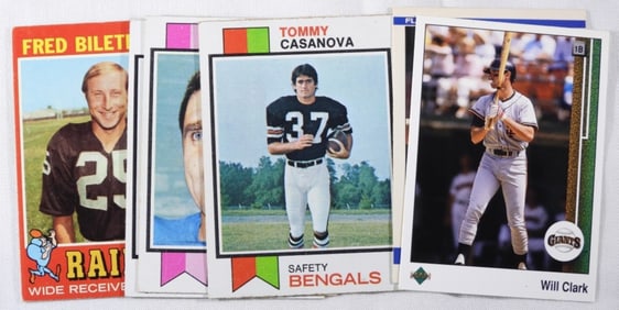 Variety of (6) Football Cards