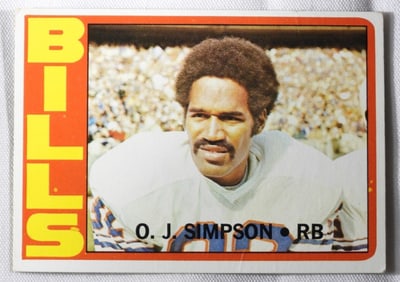O.J. Simpson Football Card