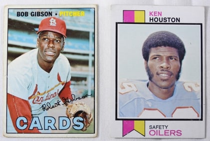 Ken Houston & Bob Gibon Football Cards