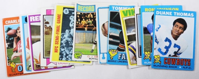 Variety Of (12) Football Cards
