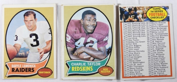 (3) Football Cards