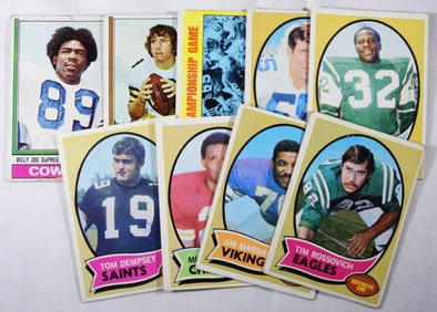 (9) Various Football Cards