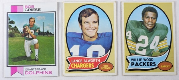 (3) Different Football Player Cards