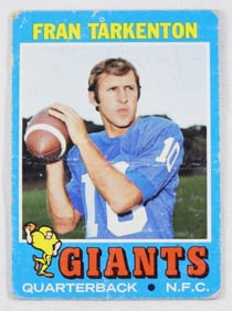 Fran Tarkenton Football Card