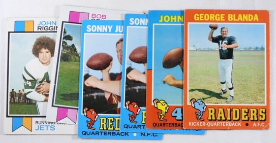 (6) Various Football Cards