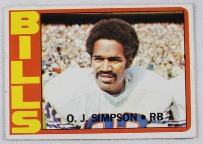O.J. Simpson TOPPS Card