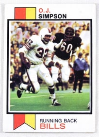 O.J. Simpson Football Card
