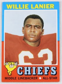 Willie Lanier Football Card