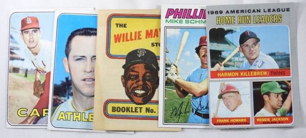 (5) Mixed Lot Of Baseball Cards