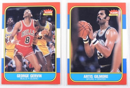 (2) Fleer Basketball Cards