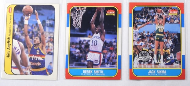 (3) Fleer Basketball Cards