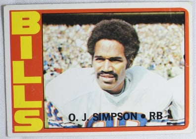 O.J. Simpson Football Card
