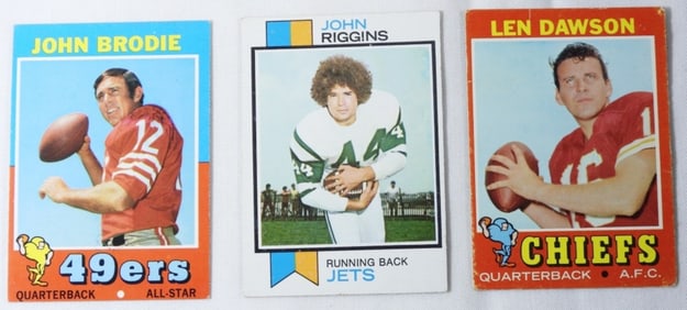 (3) Football Cards