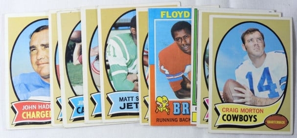 (10) Various Football Cards