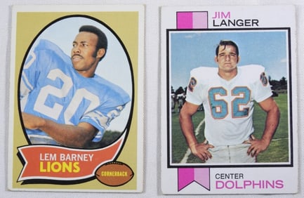 Lem Barney & Jim Langer Cards