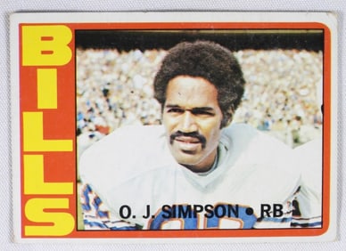 O.J. Simpson Football Card
