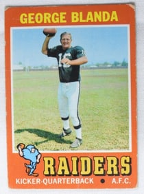 George Blanda Football Card