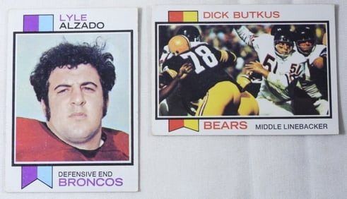 Dick Butkus & Lyle Alzado TOPPS Cards