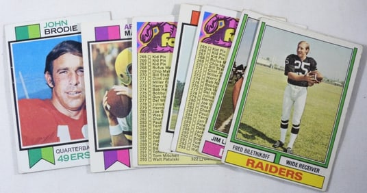 Variety Of (7) Different Football Cards