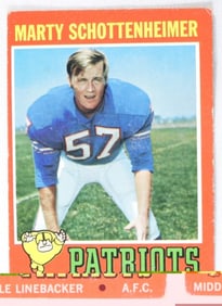 Marty Schottenheimer Football Card