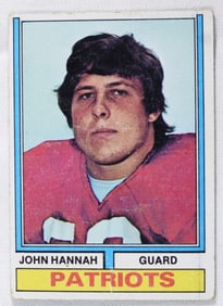 John Hannah TOPPS Football Card