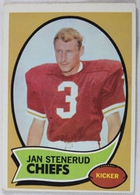 Jan Stenerud TOPPS Football Card