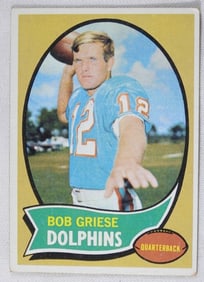 Bob Griese TOPPS Football Card