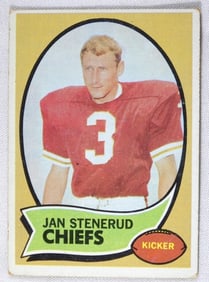 Jan Stenerud TOPPS Football Card