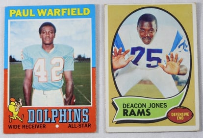 Decon Jones & Paul Warfield TOPPS Cards