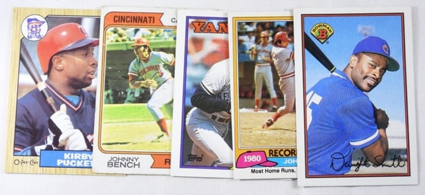 (5) Baseball Cards