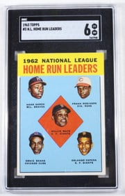 1963 TOPPS N.L Home Run Leaders #3