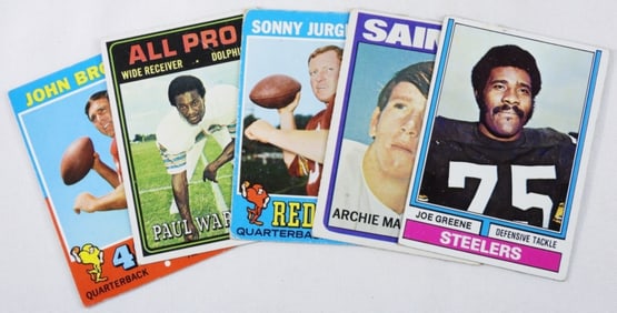 (5) TOPPS Football Cards