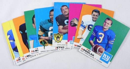(10) Various TOPPS Football Cards