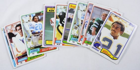 (10) Topps Football Cards