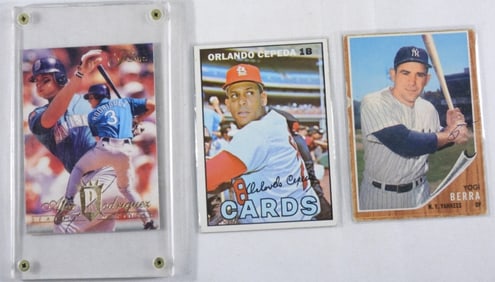 (3) Baseball Cards