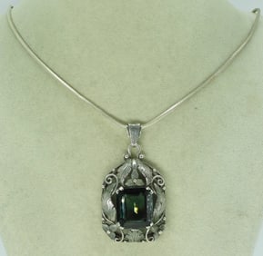 Gorgeous Art Deco 925/835 Silver Necklace