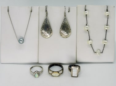 Mother of Pearl, Opal & Pearl 925 Jewelry