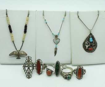 Southwest Style Turquoise 925 Rings & More